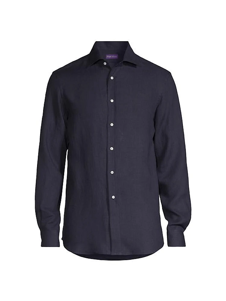 Serengeti Linen Button-Front Shirt