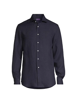 Serengeti Linen Button-Front Shirt