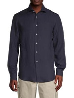 Serengeti Linen Button-Front Shirt