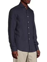 Serengeti Linen Button-Front Shirt