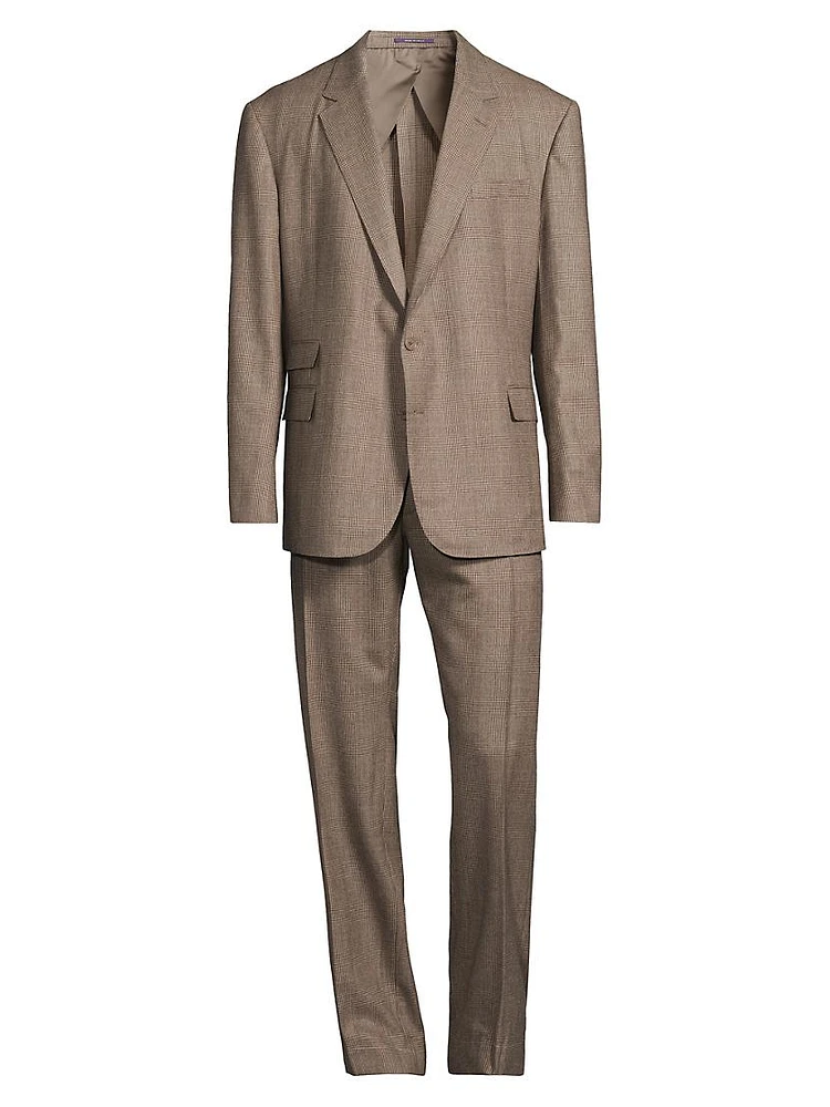 Single-Breasted Wool-Cashmere Suit