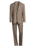 Single-Breasted Wool-Cashmere Suit