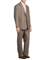 Single-Breasted Wool-Cashmere Suit