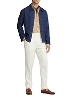 Burnham Linen-Silk Woven Jacket