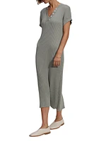 Aria Ribbed Cotton Midi-Dress