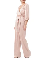 Mineral Wide-Leg Satin Jumpsuit