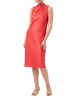 Ulani Satin Cowlneck Dress