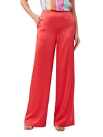 Tavia Wide-Leg Crepe Pants