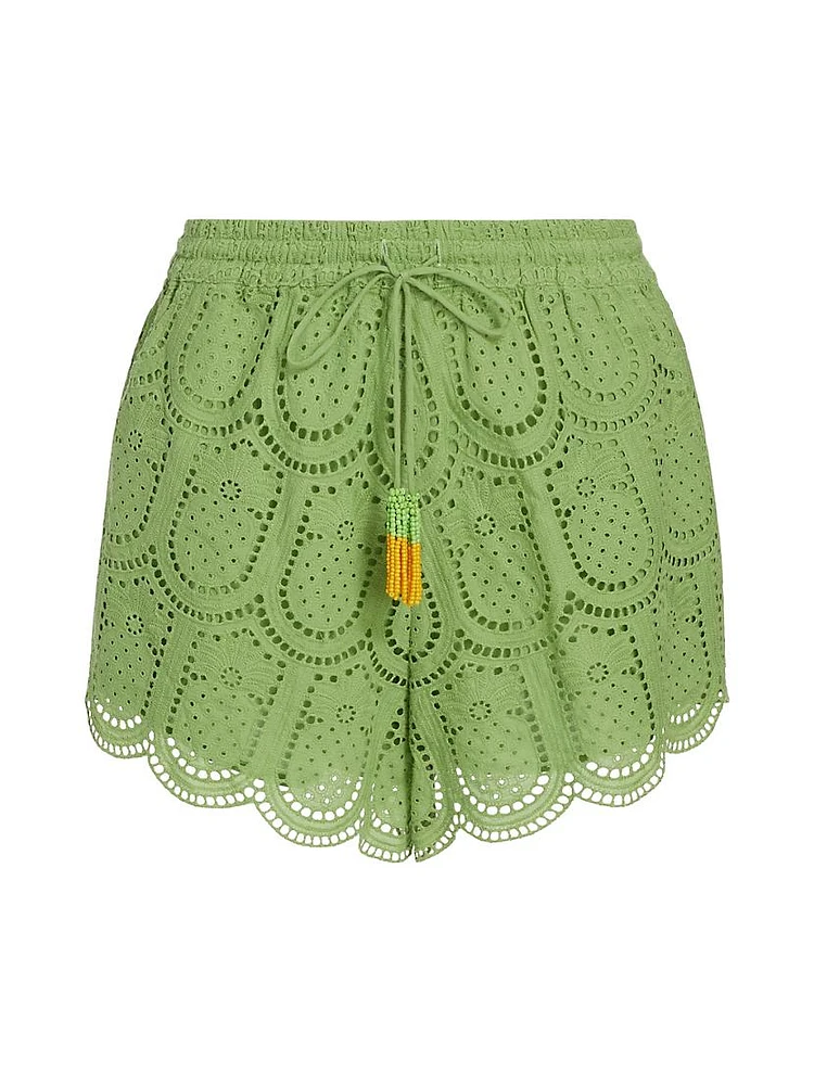 Pineapple Eyelet Shorts