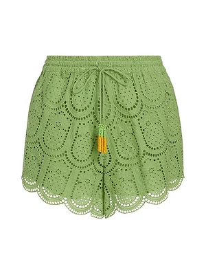 Pineapple Eyelet Shorts