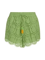 Pineapple Eyelet Shorts