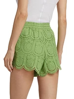 Pineapple Eyelet Shorts