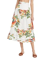 Delicate Garden Cotton Skirt