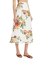 Delicate Garden Cotton Skirt