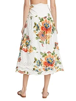 Delicate Garden Cotton Skirt