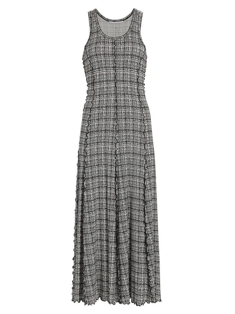 Matilda Plaid Jersey Midi Dress