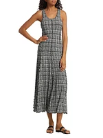 Matilda Plaid Jersey Midi Dress