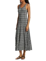 Matilda Plaid Jersey Midi Dress