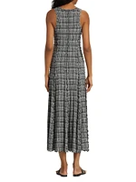 Matilda Plaid Jersey Midi Dress