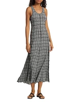 Matilda Plaid Jersey Midi Dress