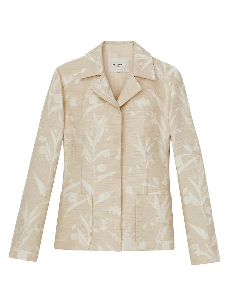 Dune Floral Jacquard Blazer