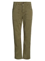 Arya Cotton-Blend Straight-Leg Cargo Pants