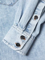 Denim Washed Western Shirt