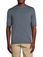 Opacum Short-Sleeve Silk Knit T-Shirt