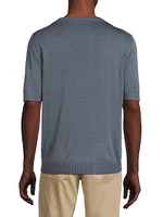 Opacum Short-Sleeve Silk Knit T-Shirt