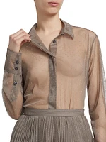 Chika Embellished Sheer Shirt