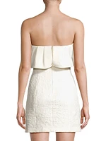 Aria Strapless Jacquard Minidress