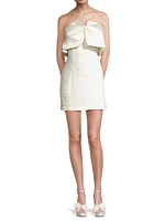 Aria Strapless Jacquard Minidress