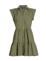 Trisha Tiered Shirtdress