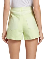 Sanam Twill Colorblocked Shorts