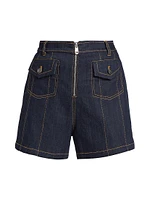 Etta Denim Zip Shorts