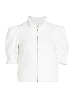 Anabella Ruffled Zip Jacket