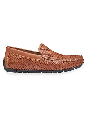 Baldwin Woven Leather Driving Loafers