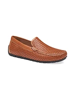 Baldwin Woven Leather Driving Loafers