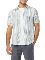 Scott Striped Cotton Short-Sleeve Shirt