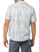 Scott Striped Cotton Short-Sleeve Shirt