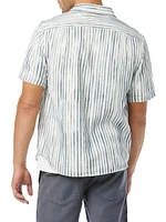 Scott Striped Cotton Short-Sleeve Shirt