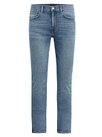 Asher Stretch-Cotton Straight-Leg Jeans