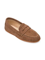 Boy's Suede Penny Loafers