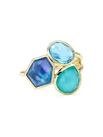 Rock Candy® 18K Yellow Gold & Multi-Gemstone Cluster Ring