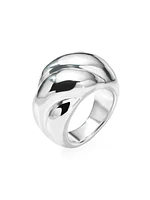 Classi Classico Sterling Silver Curved Pastry Ring