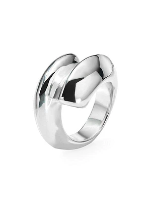 Classi Classico Hammered Sterling Silver Bypass Ring