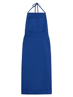 Temide Canvas Halterneck Midi-Dress