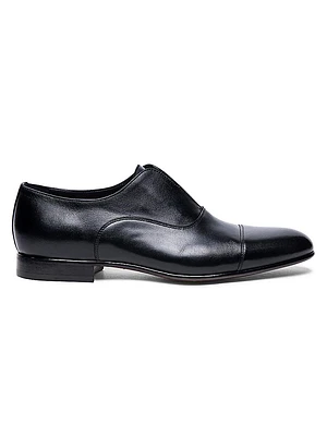 Kenneth Cap-Toe Slip-On Leather Loafers