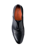 Kenneth Cap-Toe Slip-On Leather Loafers