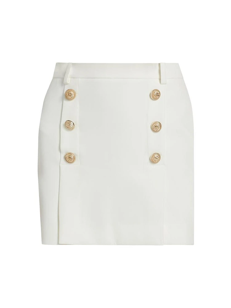 Imogen A-Line Buttoned Mini Skirt